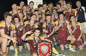 Mater Dei Catholic College celebrates winning the Hardy Shield for the second year in a row