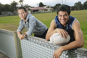 Kevin Gordon (r) before this years NSW CHS assrl challenge