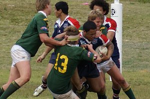 Sarah Redfern High School do battle with Farrer MAHS in last years University Shield clash 