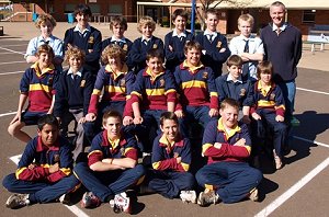 The St John’s College side that will play St Joseph’s Aberdeen in tomorrow’s under-13s Country Cup final at Apex Oval