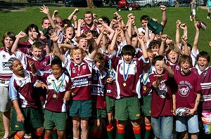 St Augustines plenty to cheer about (Jason King is at the rear).