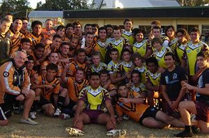 Keebra Park played the Balmain Tigers U 15 Development side & only went down 26 - 14 in a great day of footy (Photo : Balmain Tigers) 