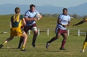 Two try hero, Prop Andrew Ward on the charge