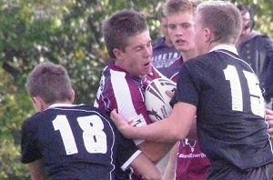 Adam LUCAS runs into the Outwood Grange Defence