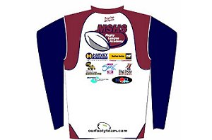 Mackay SHS Rugby League Academy training jumper back