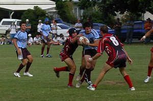 Jack Clark bursting thru' the defence