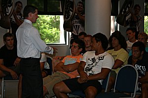 Troy Watene at the 2008 NRL Rookie Camp in Sydney (Photo : ourfooty media) 