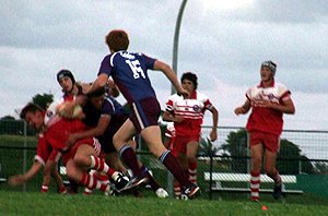 Wavell 15s in action against Palm Beach during the Qualifying rounds