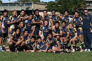 Westfields Sports High School Uni Shield team after a recent game v Endeavour SHS (Photo : ourfootymedia)